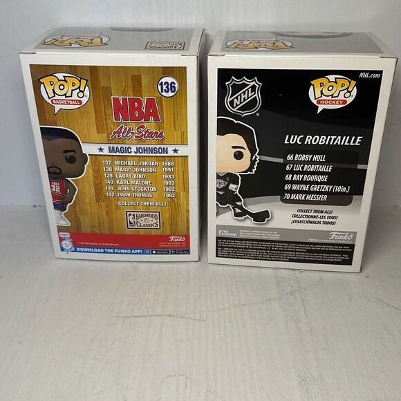 Luc Robitaille Los Angeles Kings NHL Funko Pop! Legends Magic Johnson # 136 - Picture 5 of 7